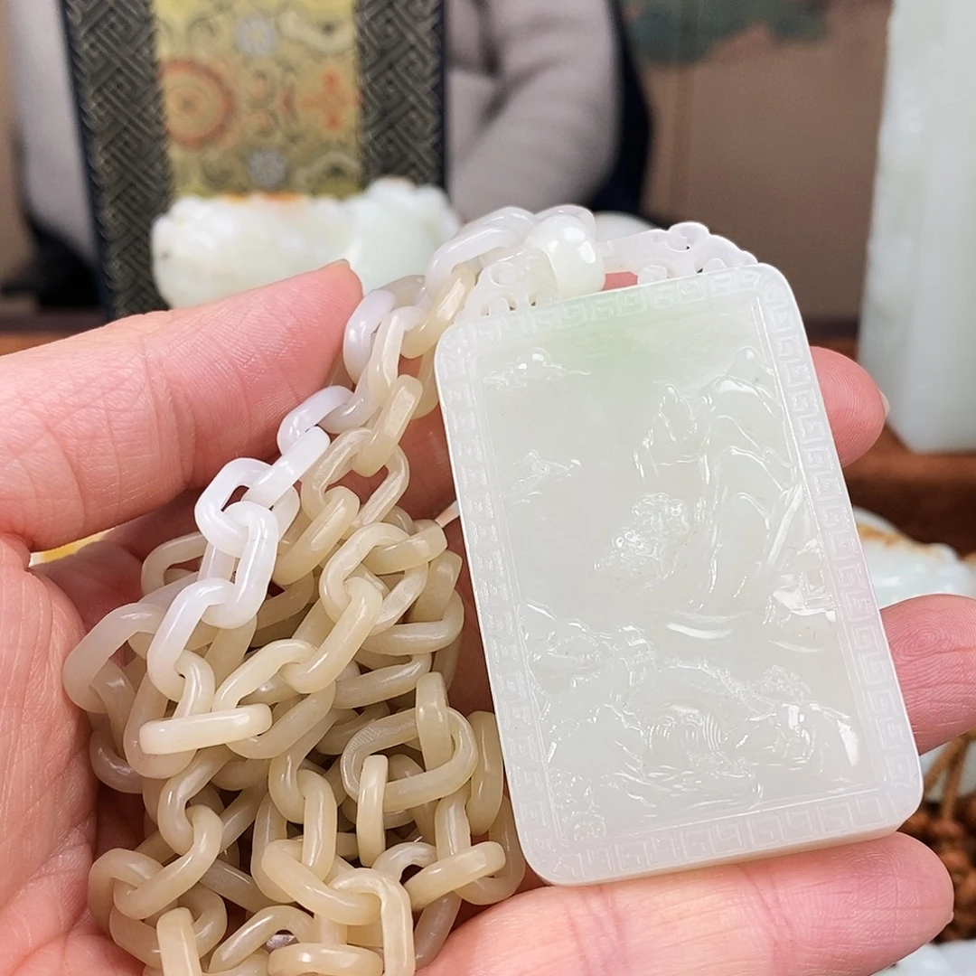 和田玉未镶嵌颈饰