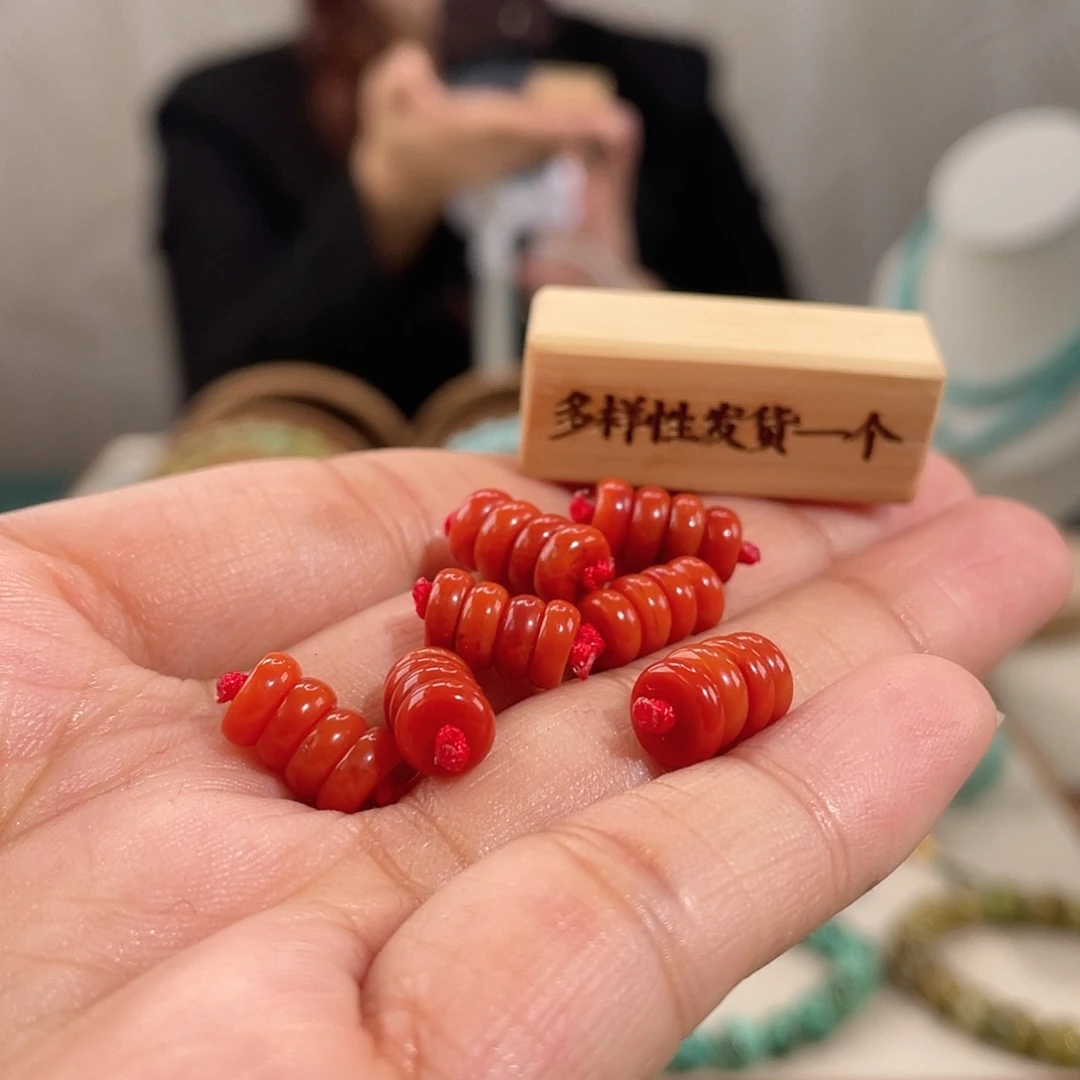 南红玛瑙未镶嵌隔片卡6