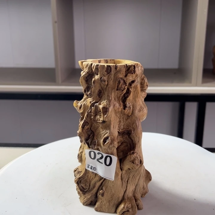 木石榴木榴疤风化木茶桶笔筒