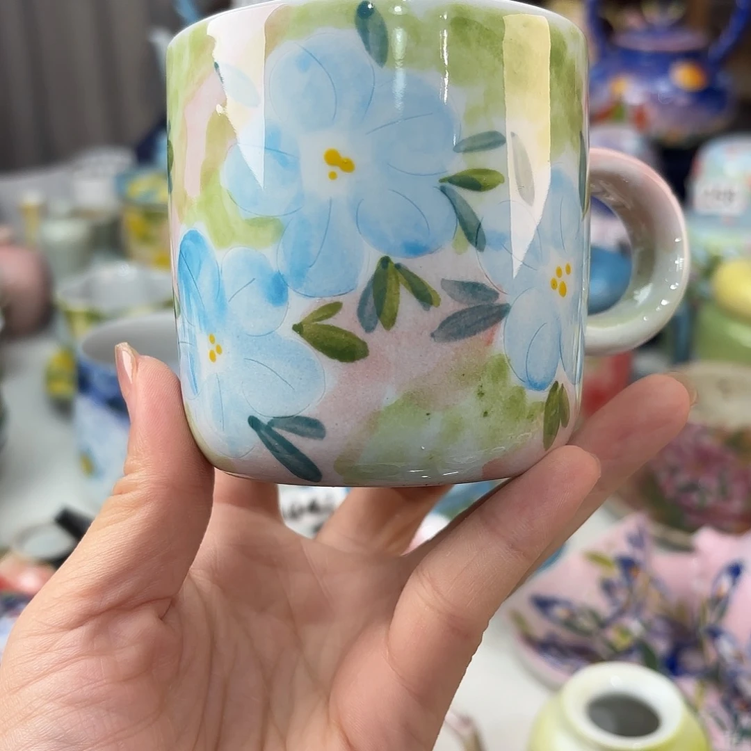 景德镇手绘高温釉下彩陶瓷茶具