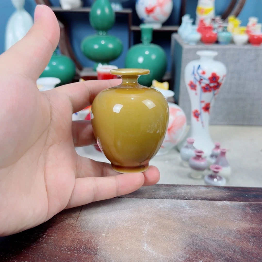陶瓷手工小花器摆件