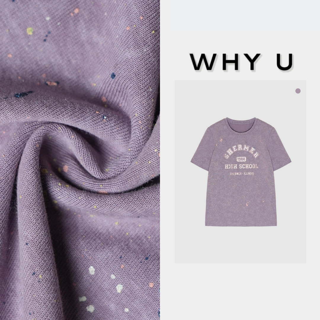 WHY U-25SS春季时髦设计感T恤上衣25SS【基础时髦】