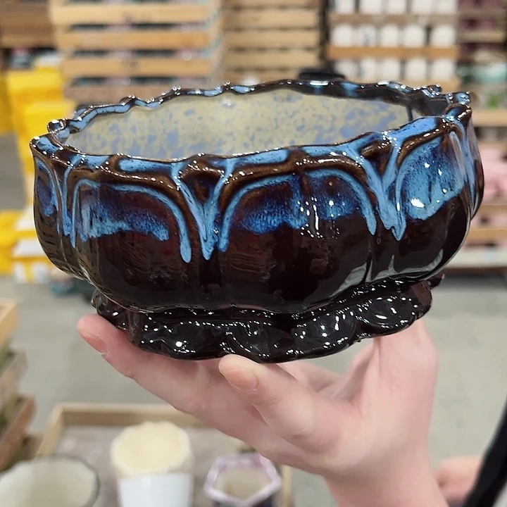 陶瓷陶瓷多肉植物花盆