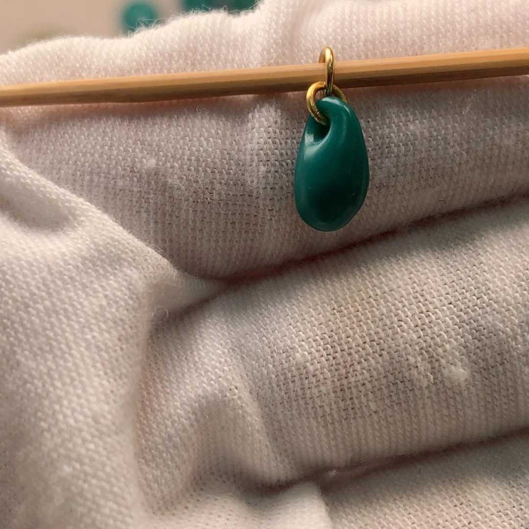 绿松石18K金镶嵌配饰j