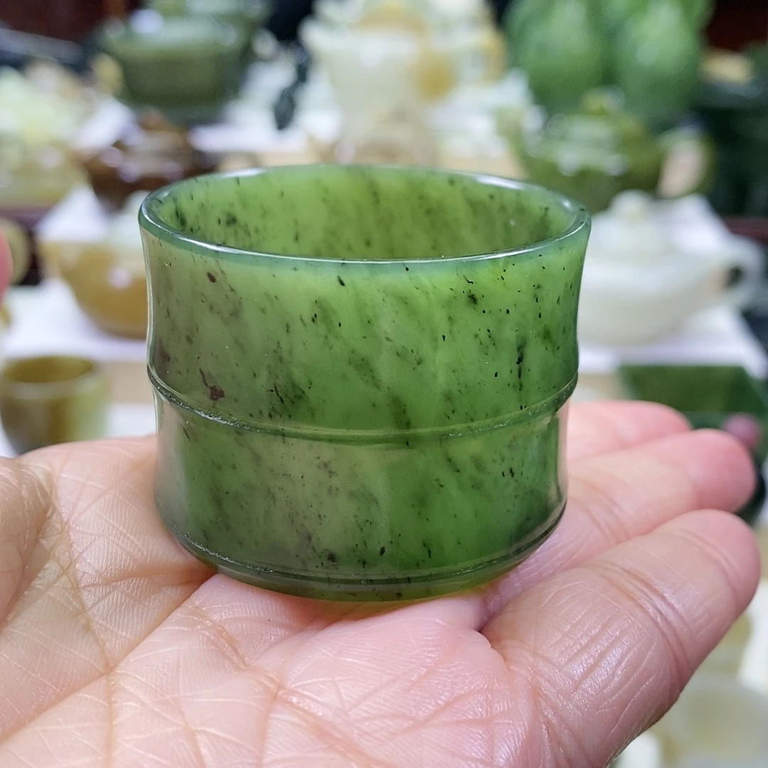 和田玉茶杯未镶嵌