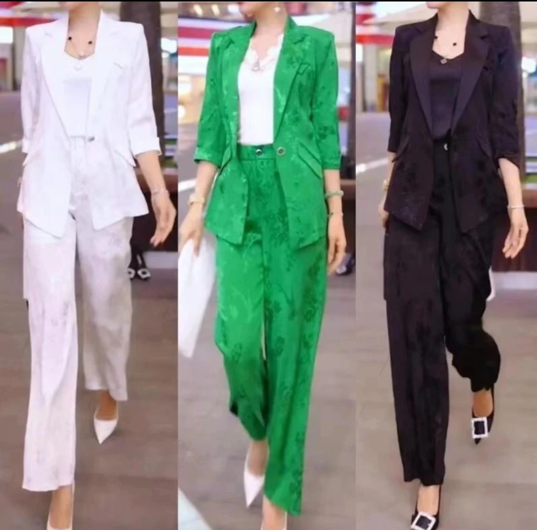 新款气质中国风遮肉薄款西服民族风显瘦02