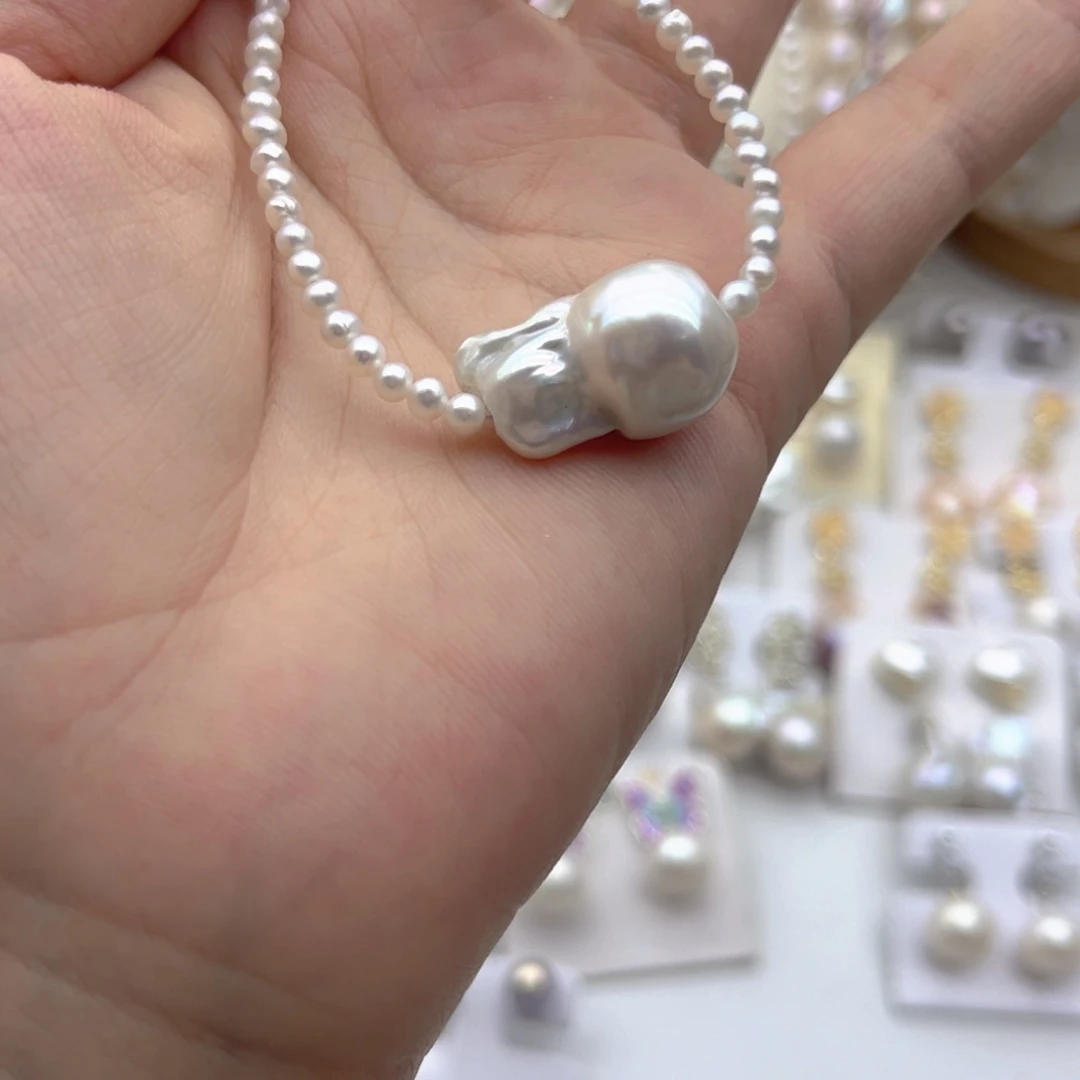 颈饰未镶嵌淡水珍珠