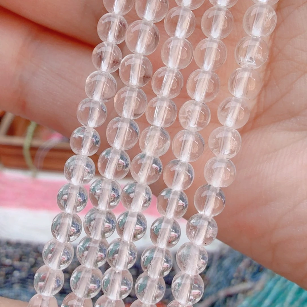 玛瑙/玉髓珠宝半成品未镶嵌白水晶一条卡4