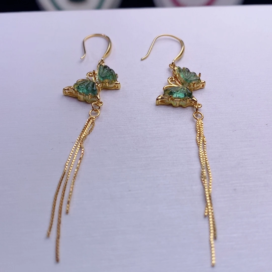 未镶嵌耳饰碧玺碧玺A耳饰