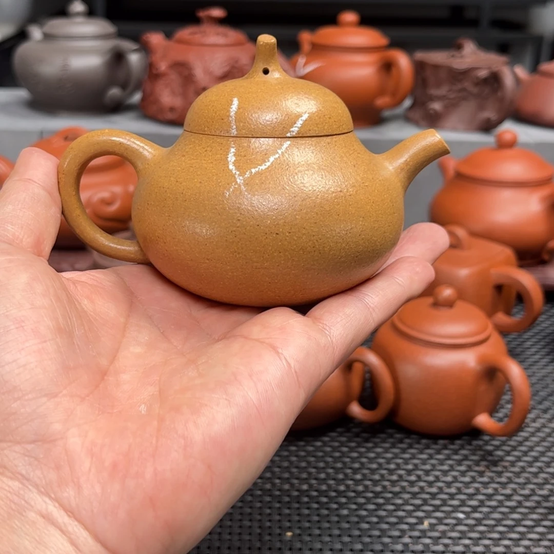 紫砂茶壶砂艺术茶具套装黄金段