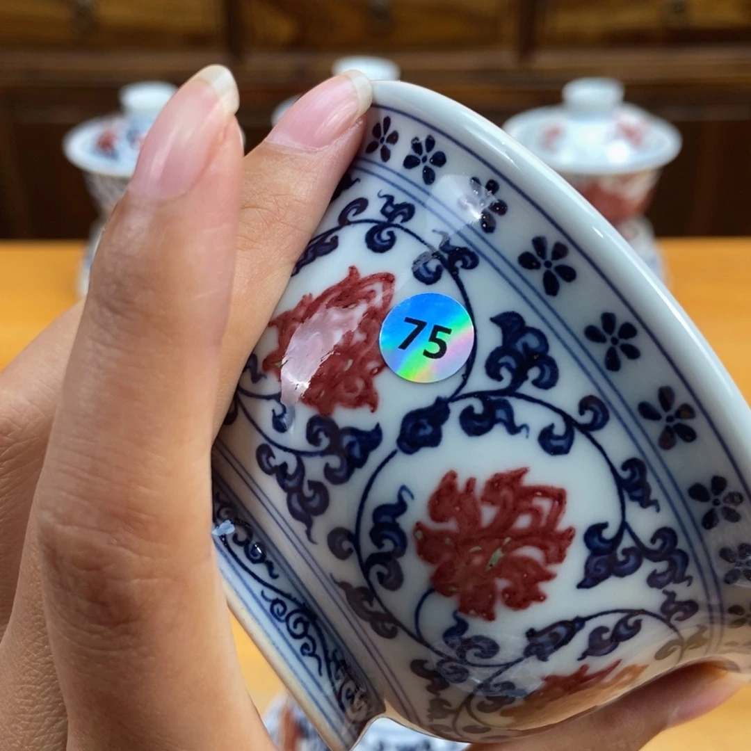 手绘现代茶具非古董