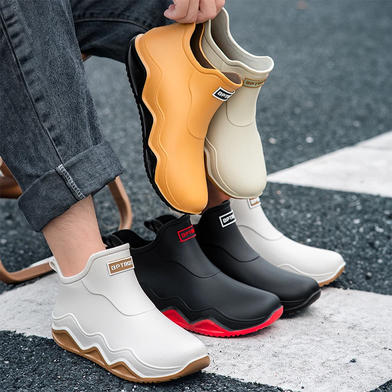 四季浅帮雨鞋男女软底防滑胶鞋短帮厨房胶鞋套鞋短筒水鞋男士雨靴