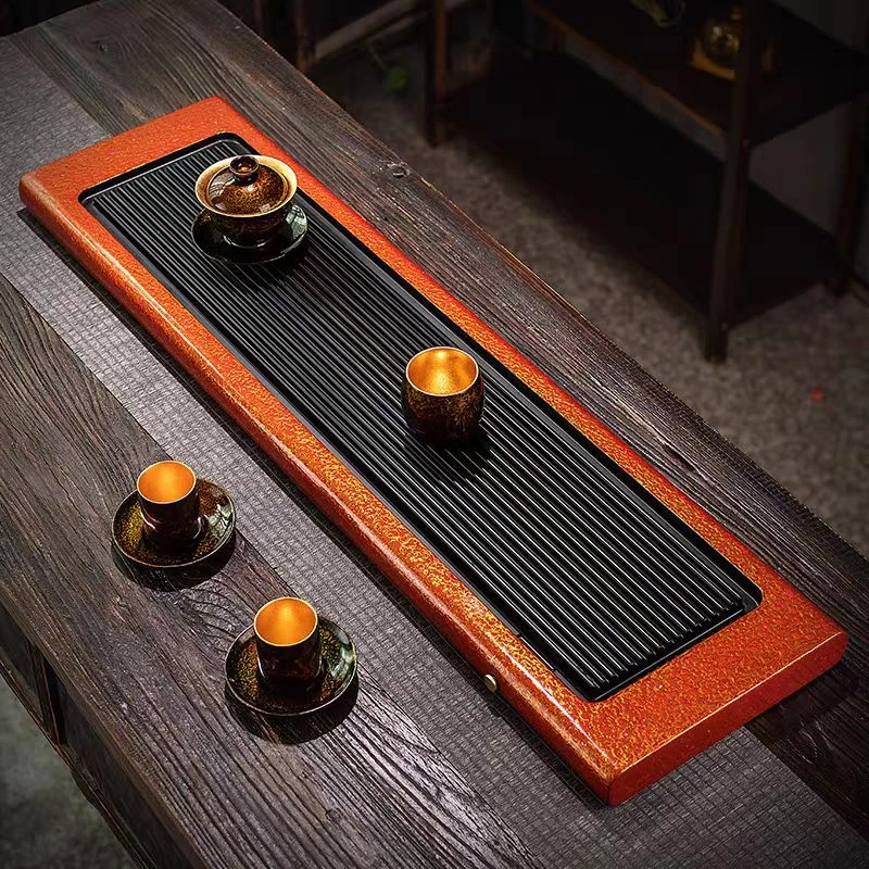 电木茶具大漆工艺电胶木茶台排水茶台新中式茶具茶海
