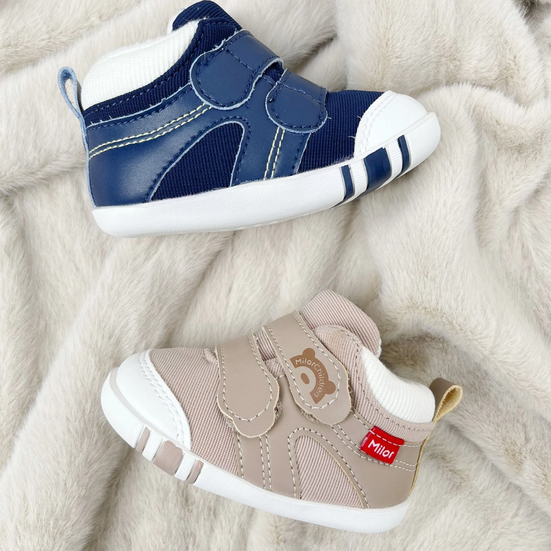 米乐熊milor#爆款男女宝宝小孩百搭时尚保暖可爱软底防滑中邦板鞋