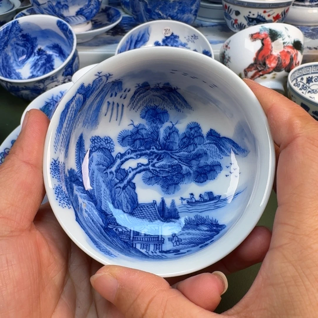 陶瓷景德镇纯手绘茶具圆圆243