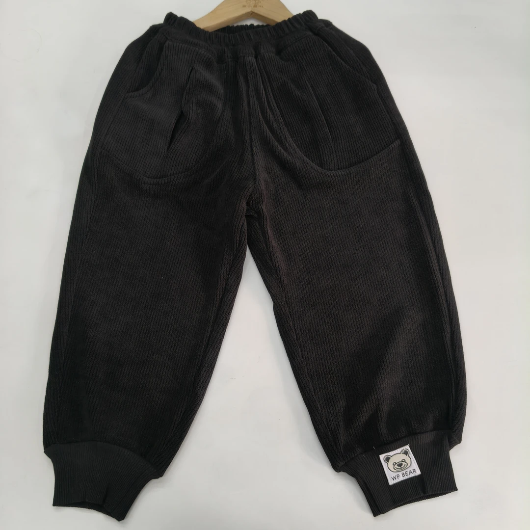 GZ［5347］条绒布小熊标单条裤