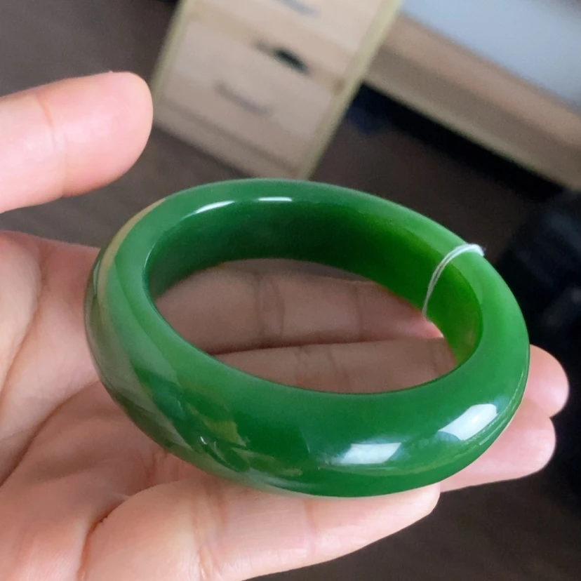 【闪购商品】未镶嵌手镯和田玉（碧玉）