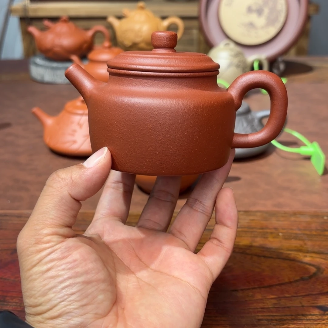 茶壶紫砂德钟180毫升红降坡