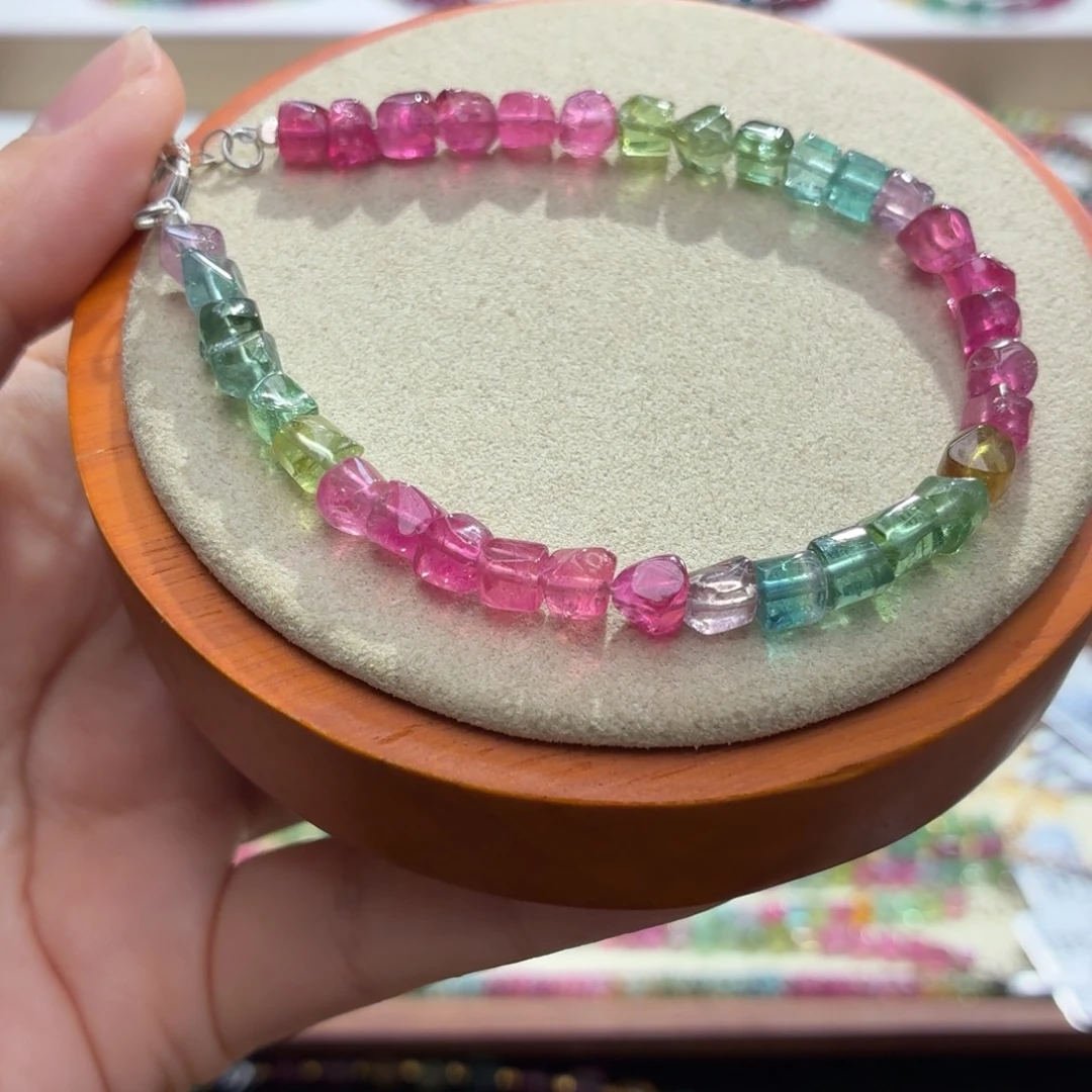 碧玺未镶嵌手串两天看货期