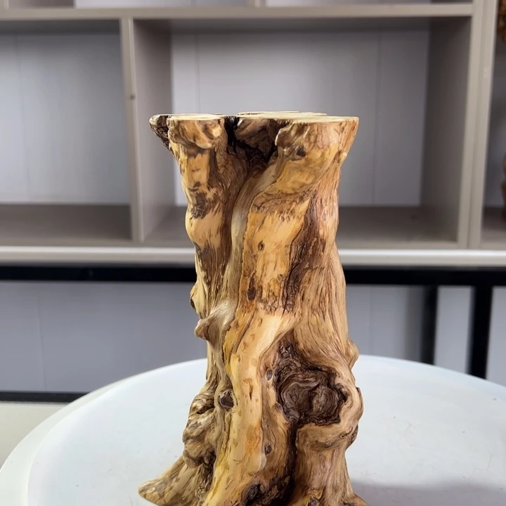 木石榴木榴疤底座摆件