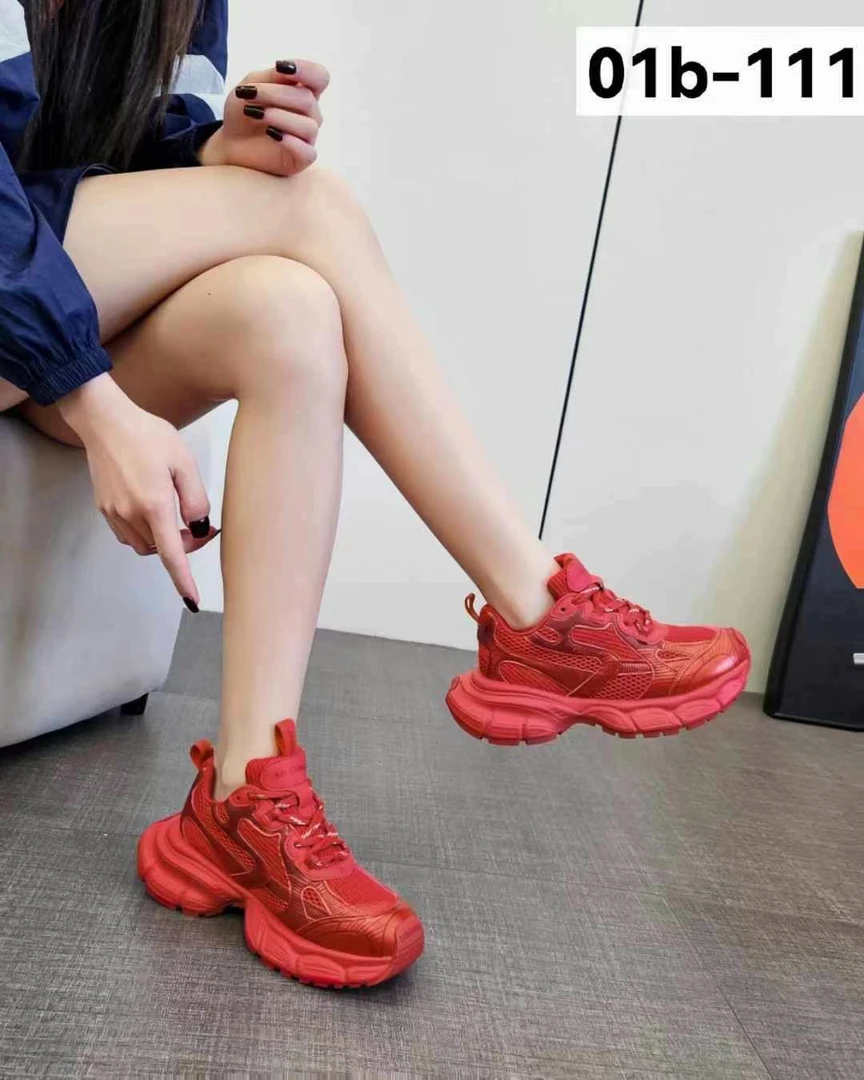 黑木李薄款春季松糕底系带时尚休闲鞋运动休闲鞋中跟