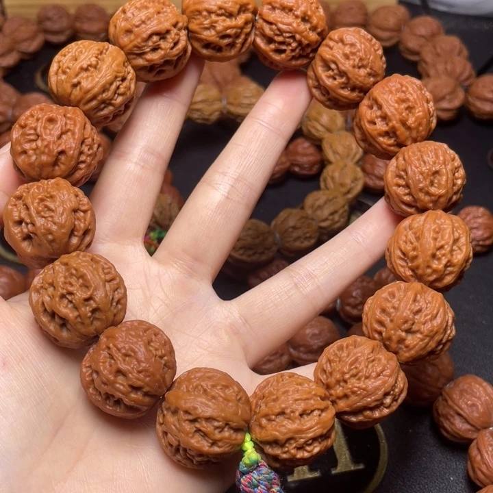 把件文玩核桃肉纹珊瑚大肚