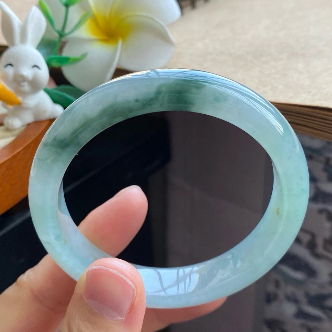 04.06批冰飘花果冻镯2724号56.4-13.1-7.8天然翡翠