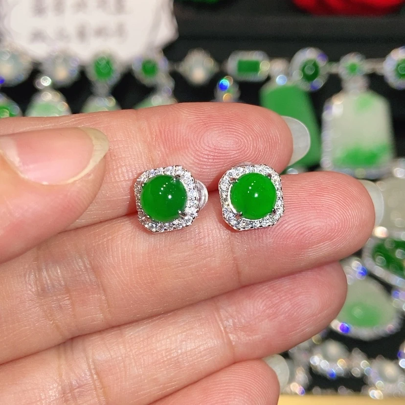 【闪购商品】未镶嵌翡翠耳饰天然翡翠