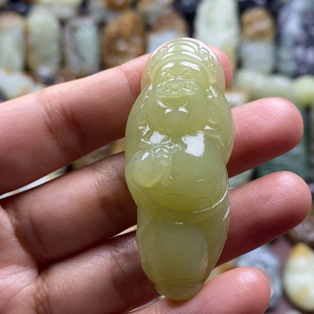 吊坠(不含链)未镶嵌和田玉（糖玉）