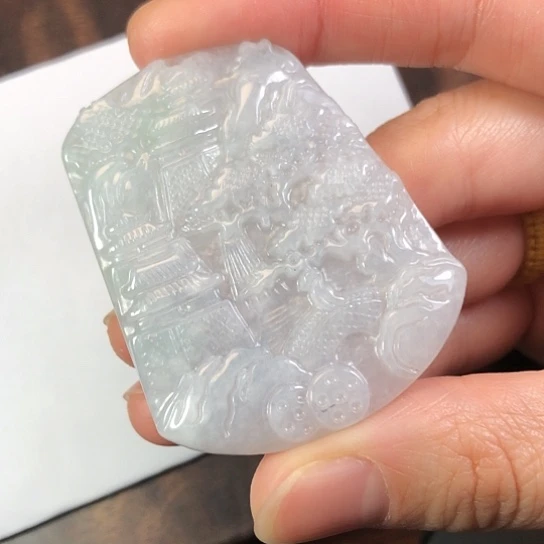 翡翠未镶嵌颈饰缅甸A货，每天下午1点半开播