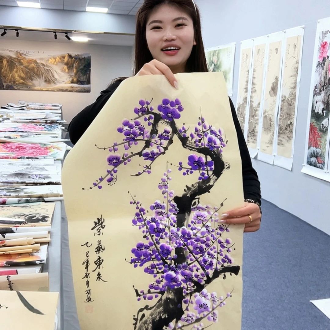 国画国画作品纯手绘制作品