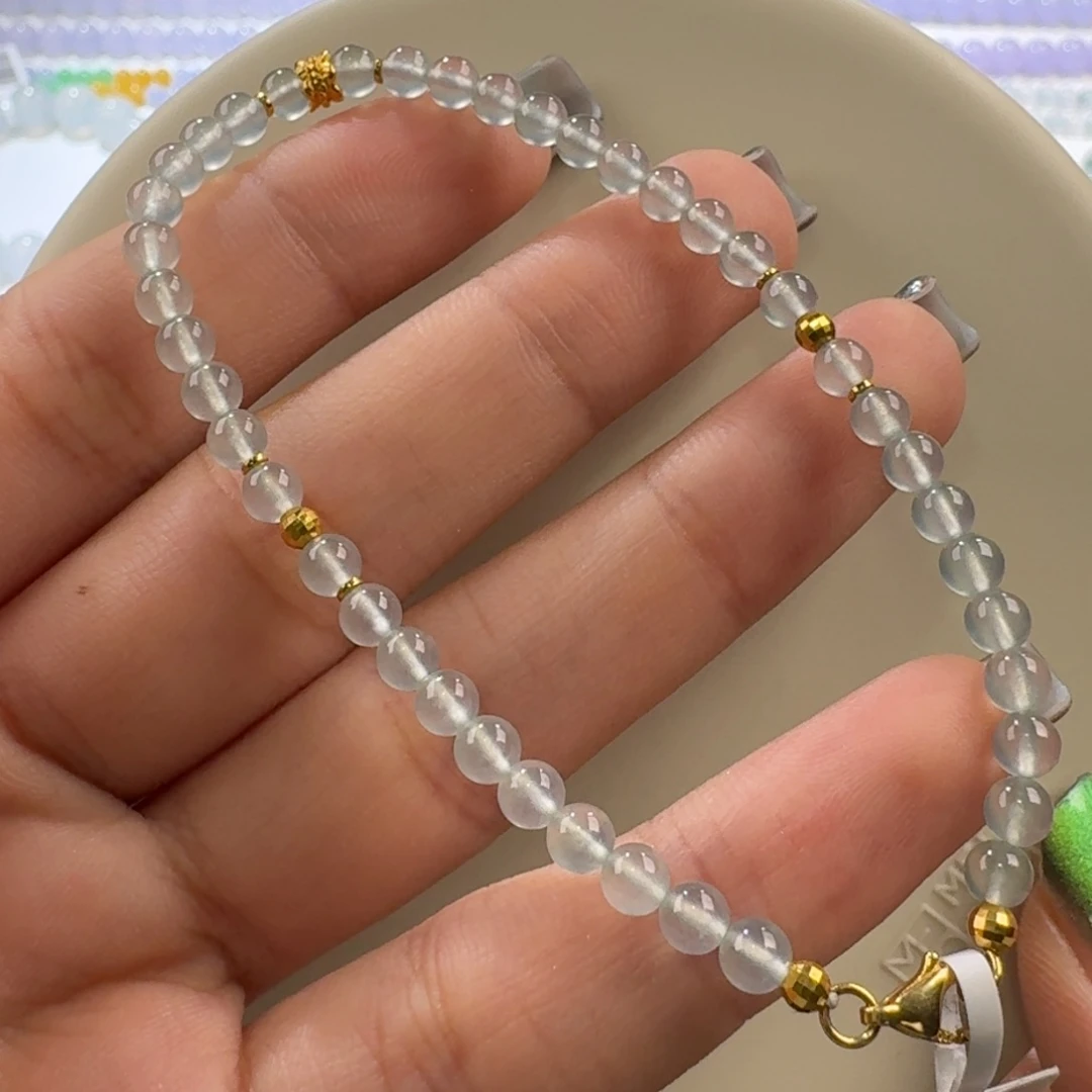 翡翠手链未镶嵌玻璃晴钢手串卡4.1 精品！