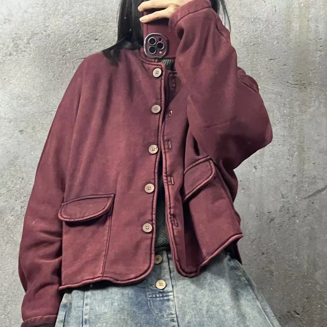 Byi 8847 加厚开衫厚卫衣 （衣长57 胸围140）