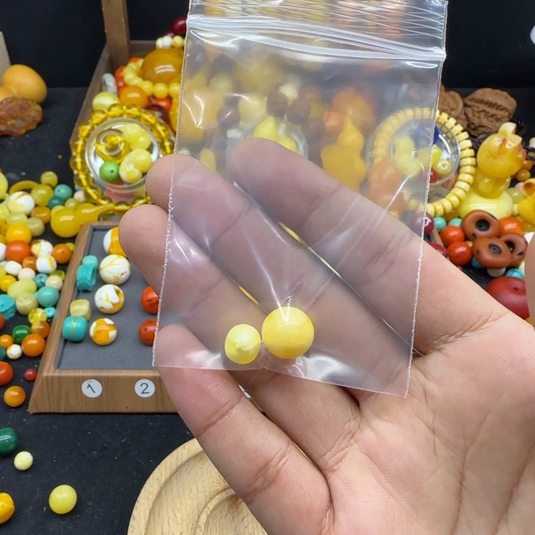 一***秋琥珀未镶嵌颈饰配饰