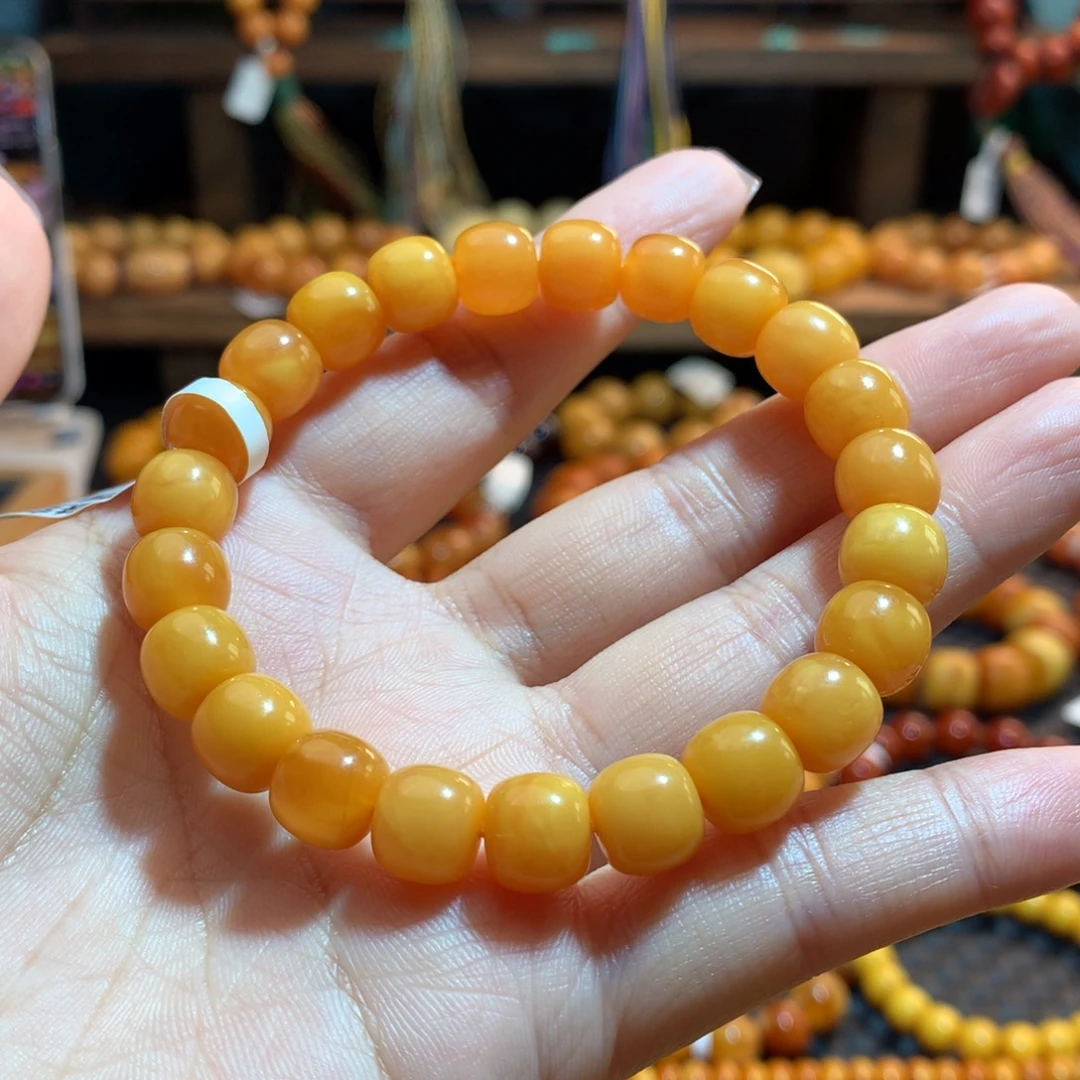 蜜蜡未镶嵌手串蜜蜡手串