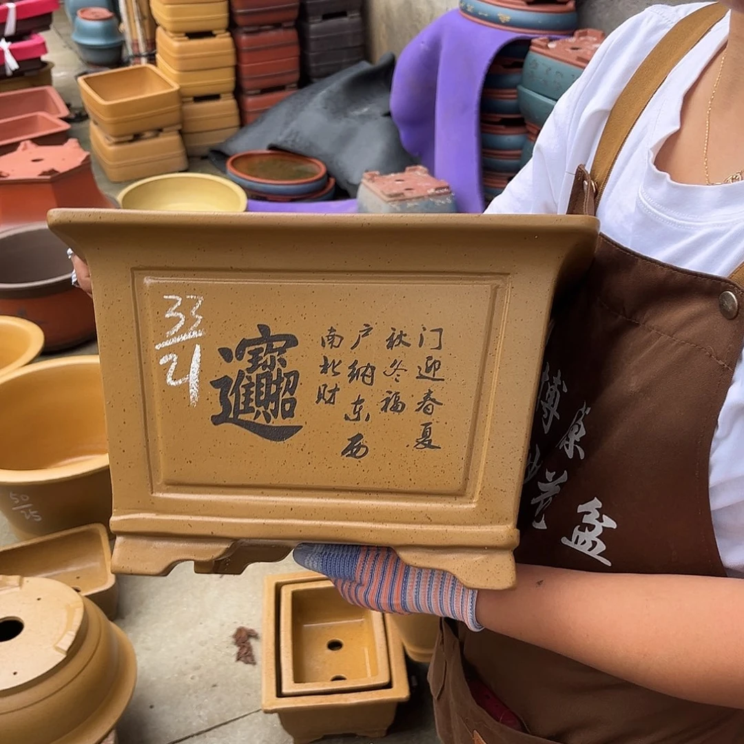 紫砂花盆盆景艺术