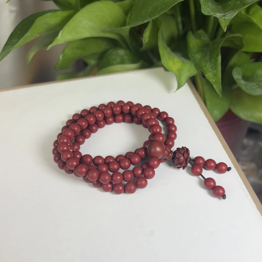 含辰砂工艺品朱砂手链多圈福禄款（非卖品仅展示）