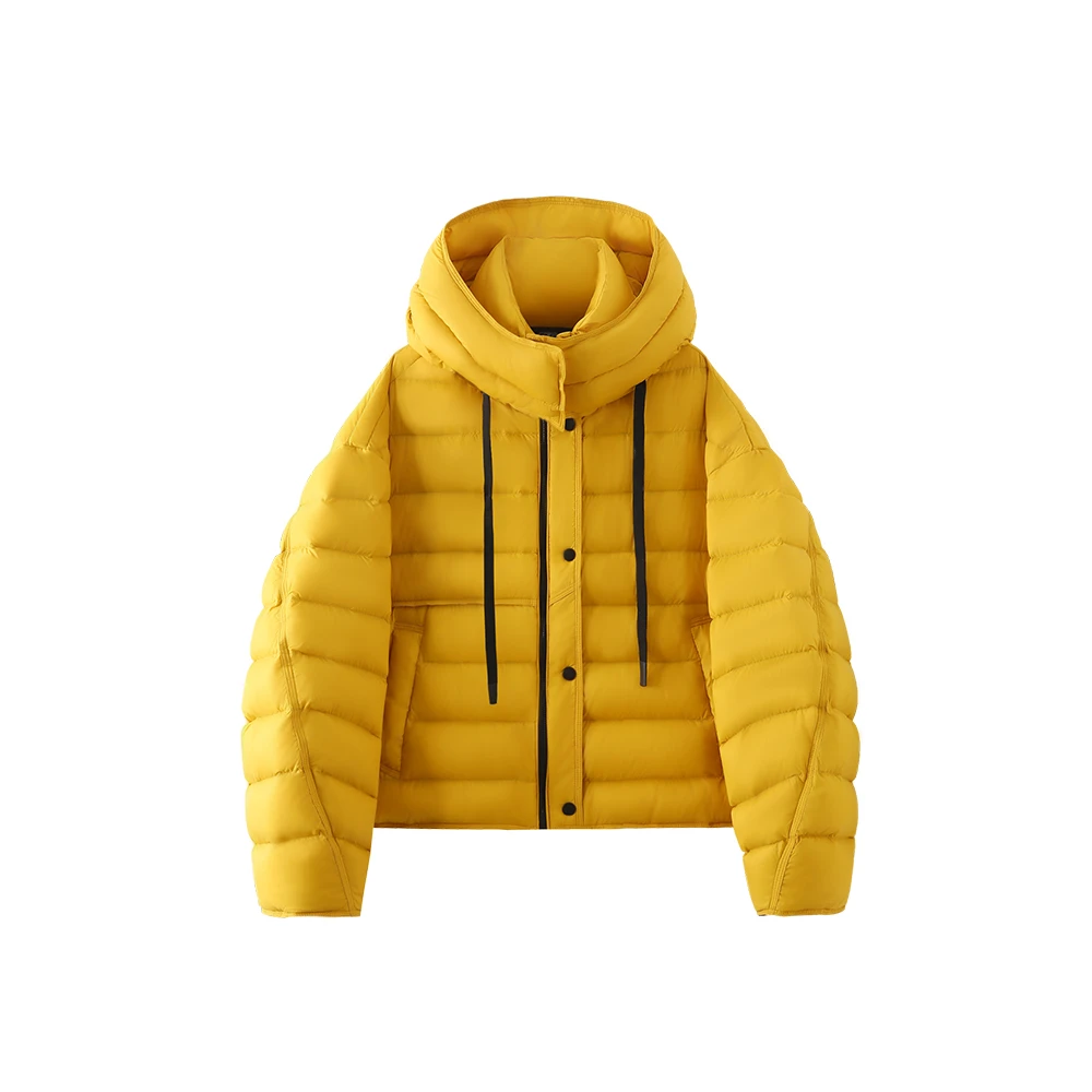 冬季时尚百搭加厚连帽羽绒服外套6621