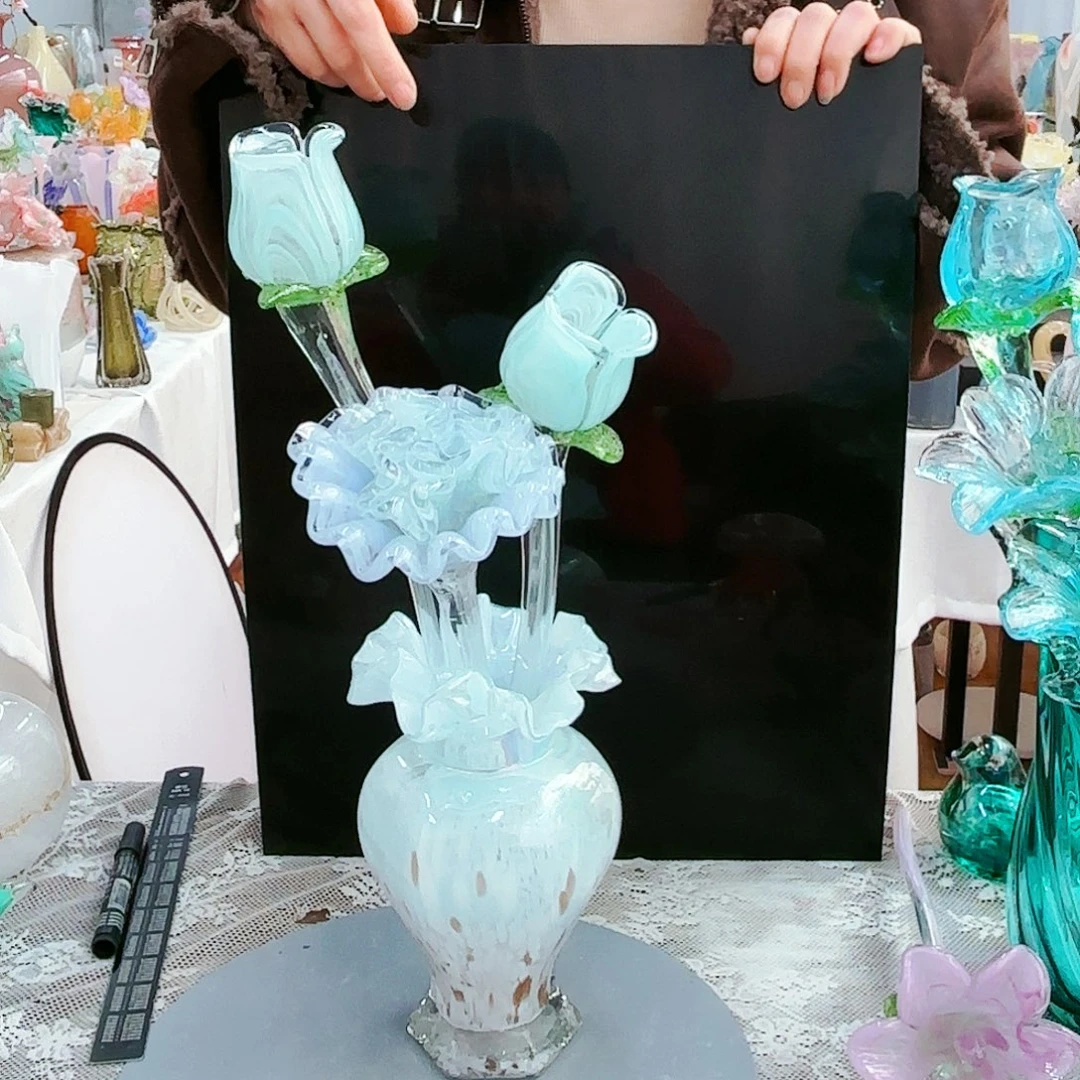 福利不退不换琉璃花瓶艺术品