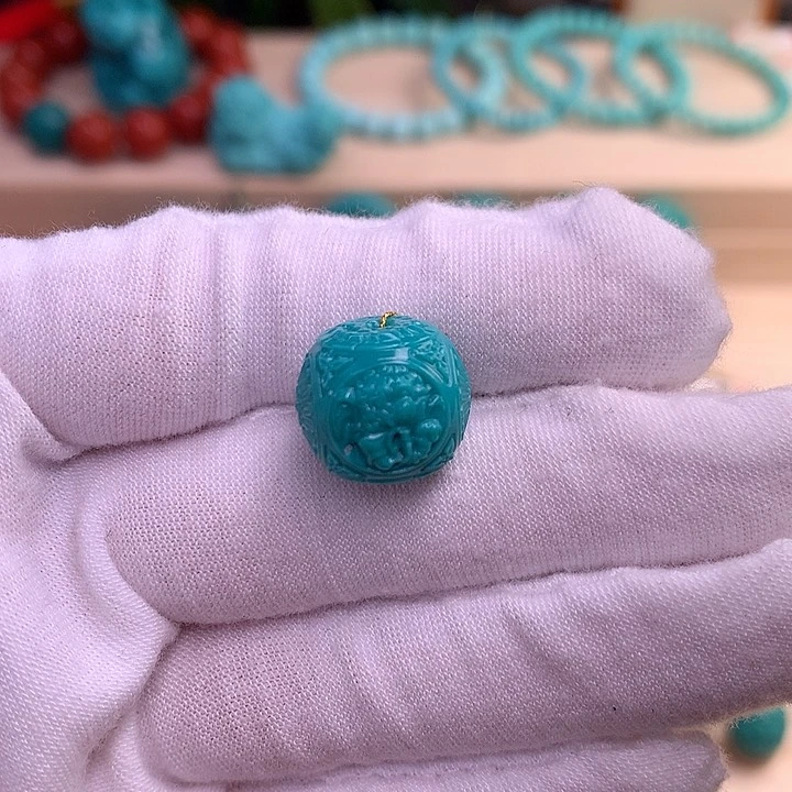 绿松石配珠卡14.5未镶嵌