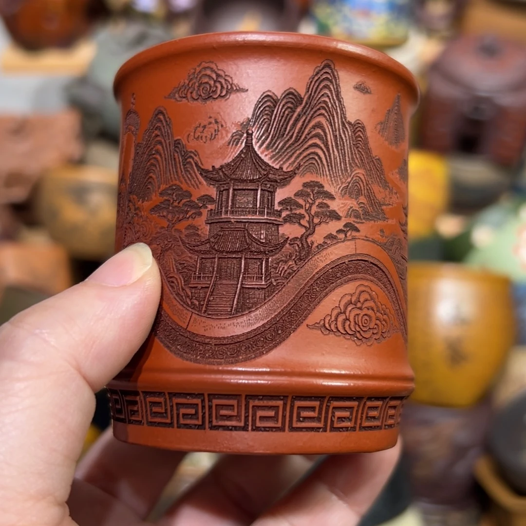 茶杯紫砂宜兴紫砂主人杯