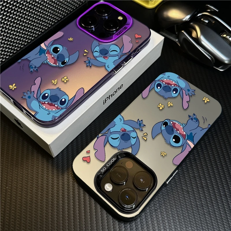 三只史迪仔适用苹果16promax手机壳iPhone15创意14保护套17新款12