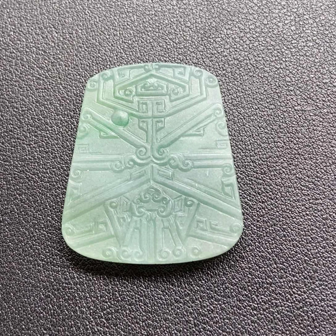 定制翡翠未镶嵌T无事牌