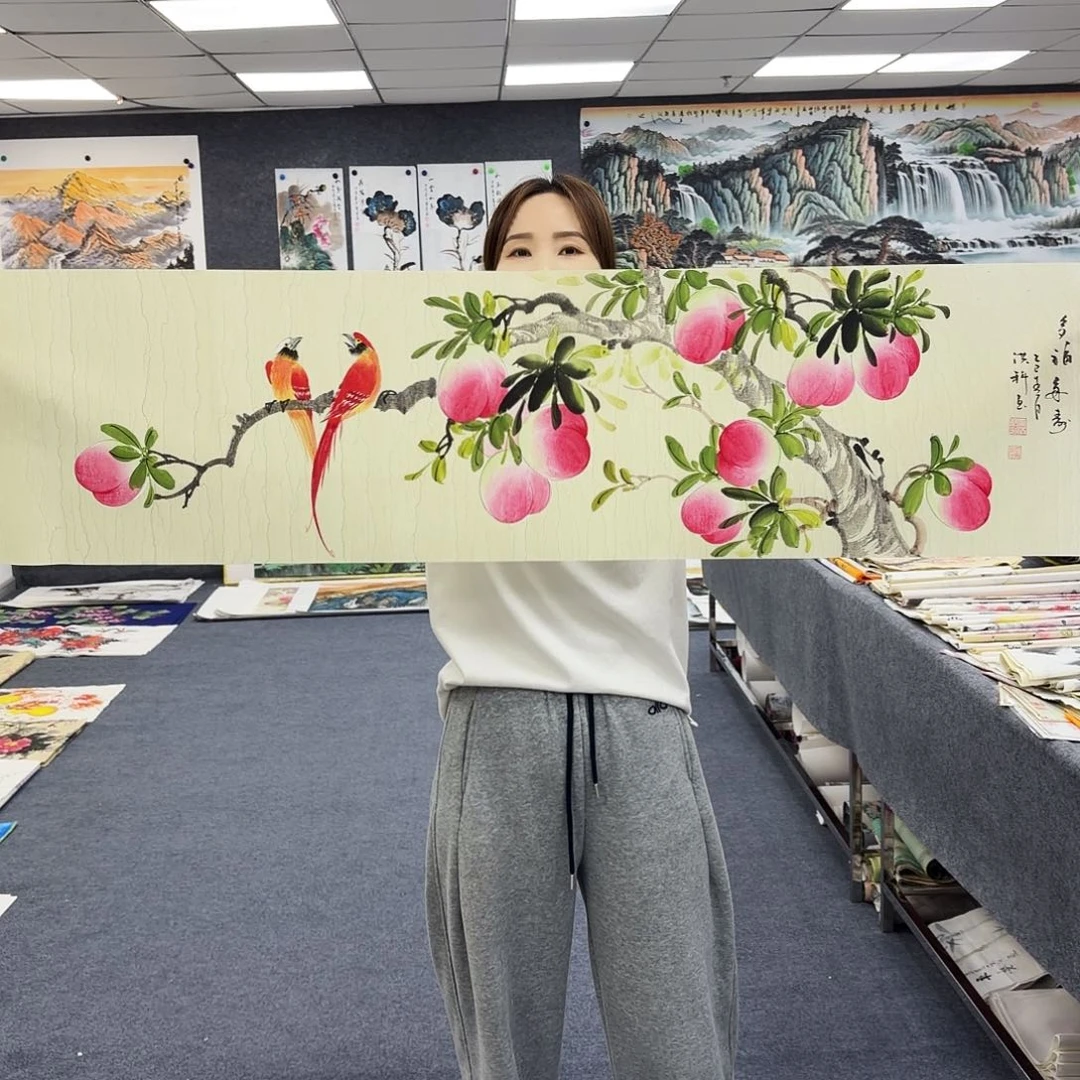 国画作品小姐姐放漏中