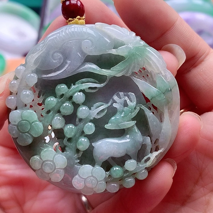 翡翠未镶嵌颈饰翡翠