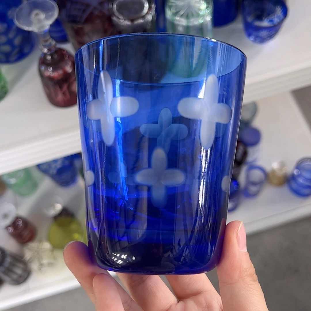 水晶玻璃高脚款微瑕一个
