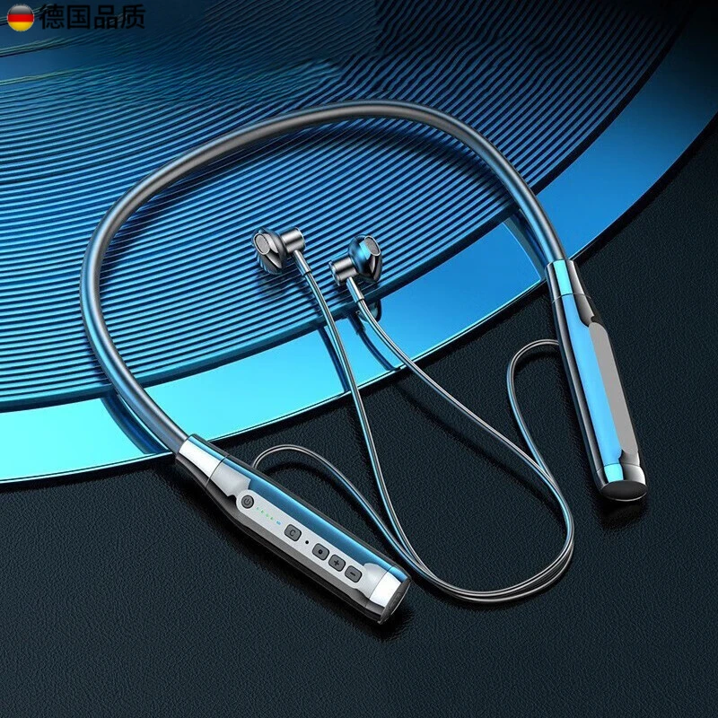 2025新款无线蓝牙耳机高音质跑步运动降噪颈挂式插卡超长续航