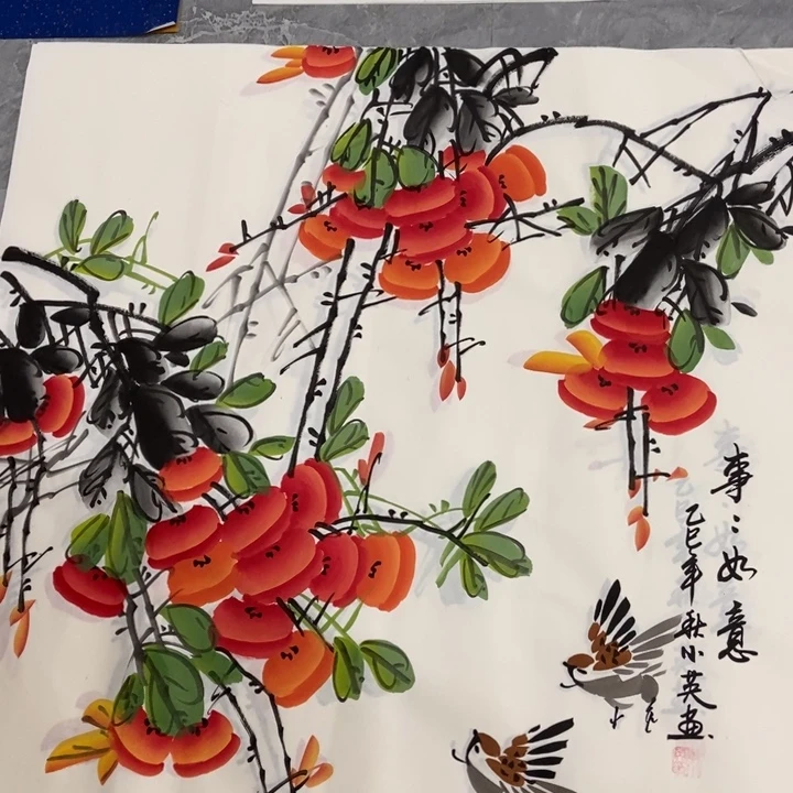 枕书斋画廊的直播间