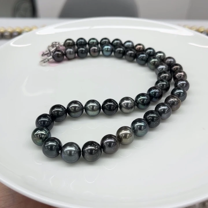 未镶嵌项链海水珍珠丸*?莫兰迪8-10mm