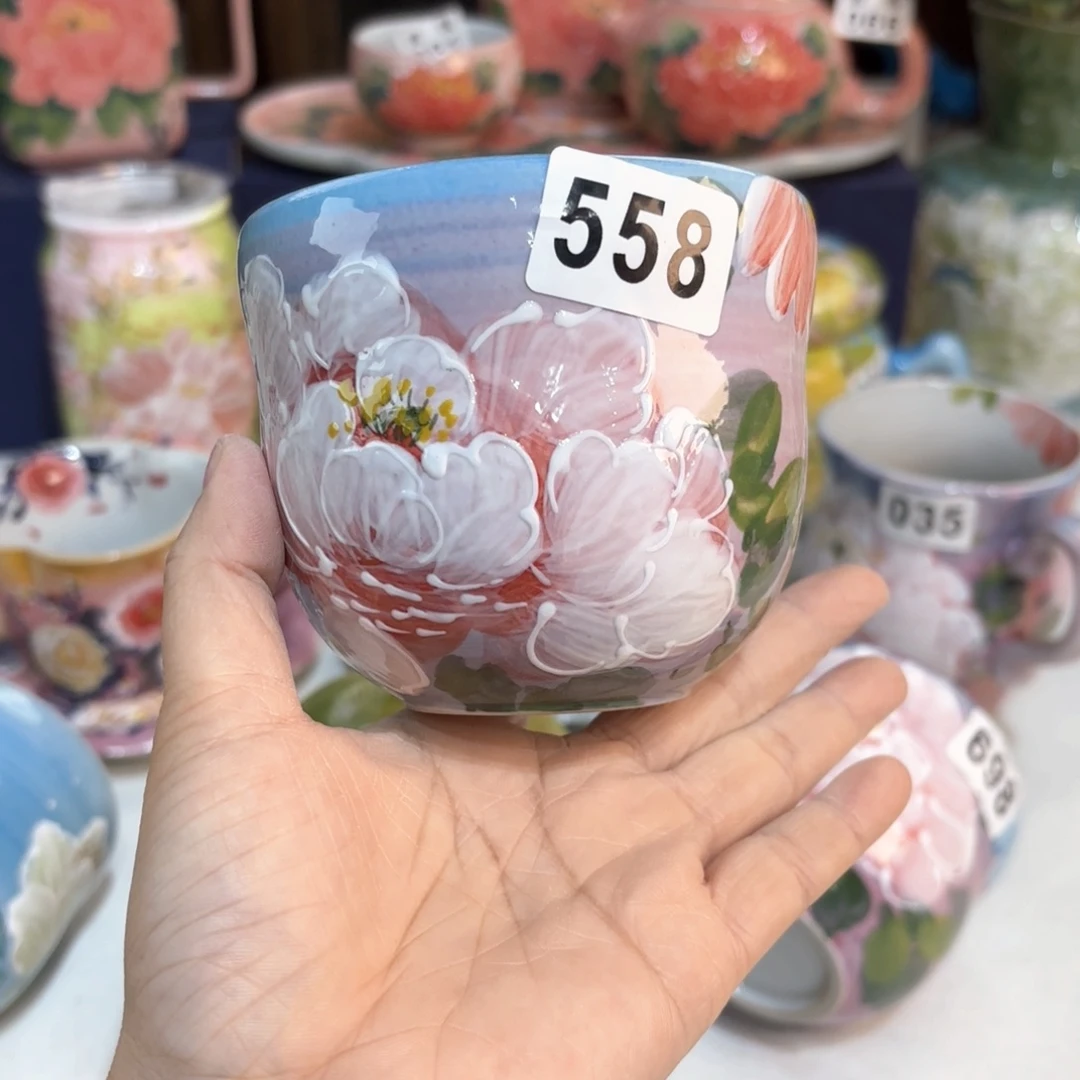 景德镇手绘高温釉下彩陶瓷茶具
